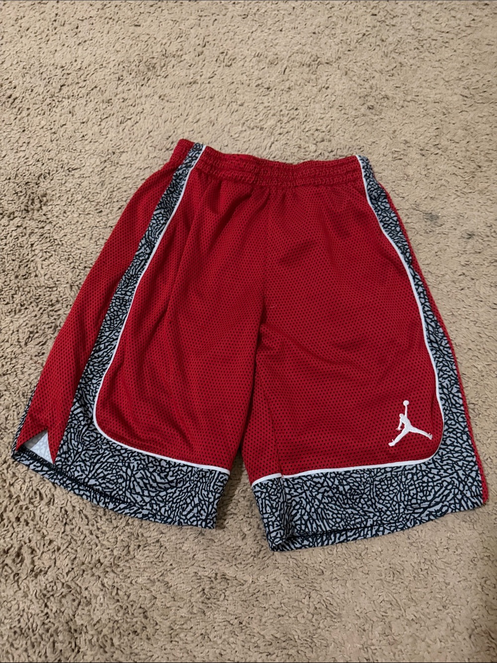Jordan Boys' Red Basketball Shorts